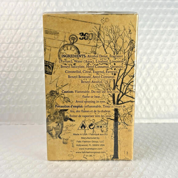 True Religion by True Religion 3.4 oz EDT Cologne for Men New In Box Sealed - Picture 4 of 5